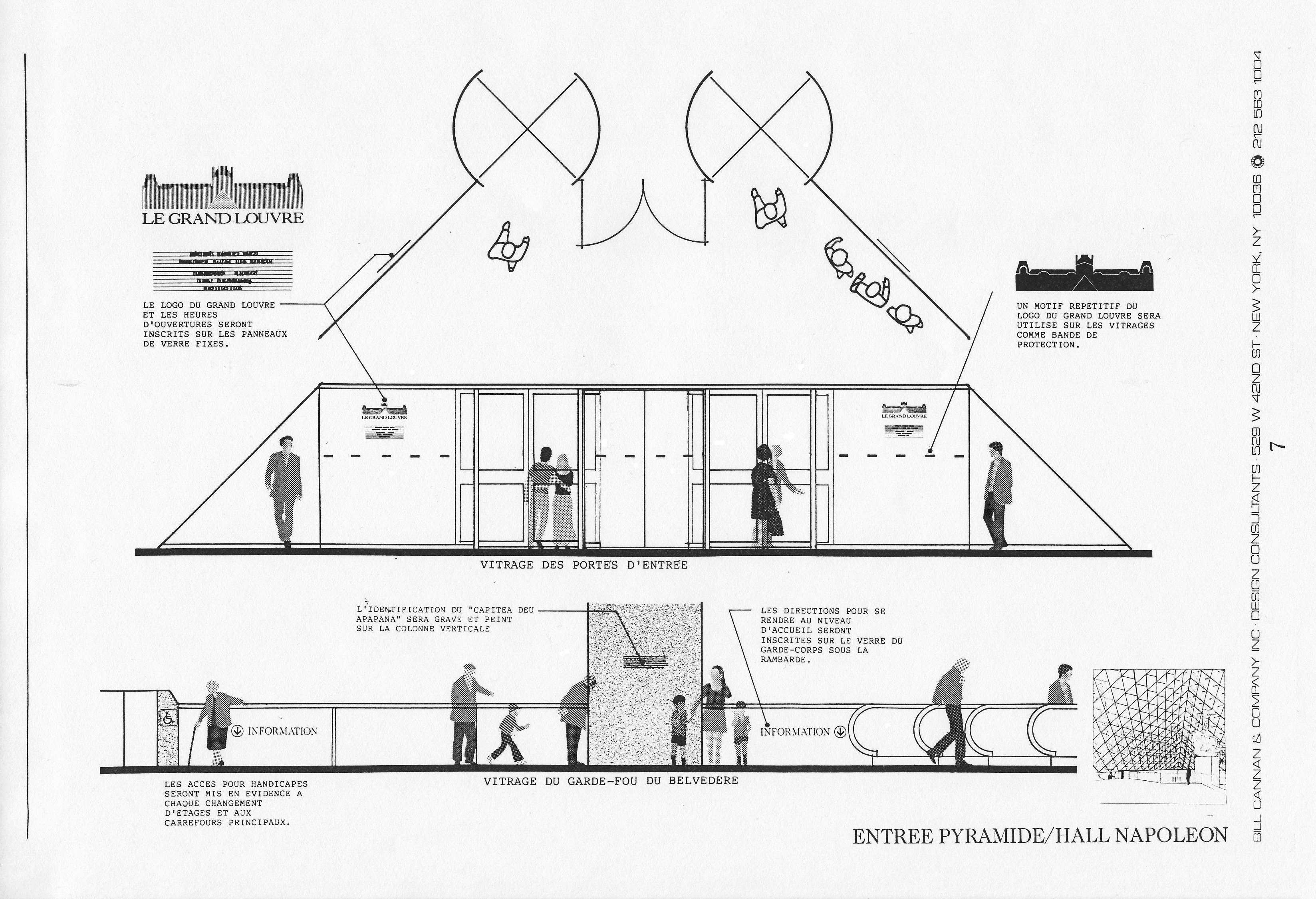 Louvre proposal sketch 8.