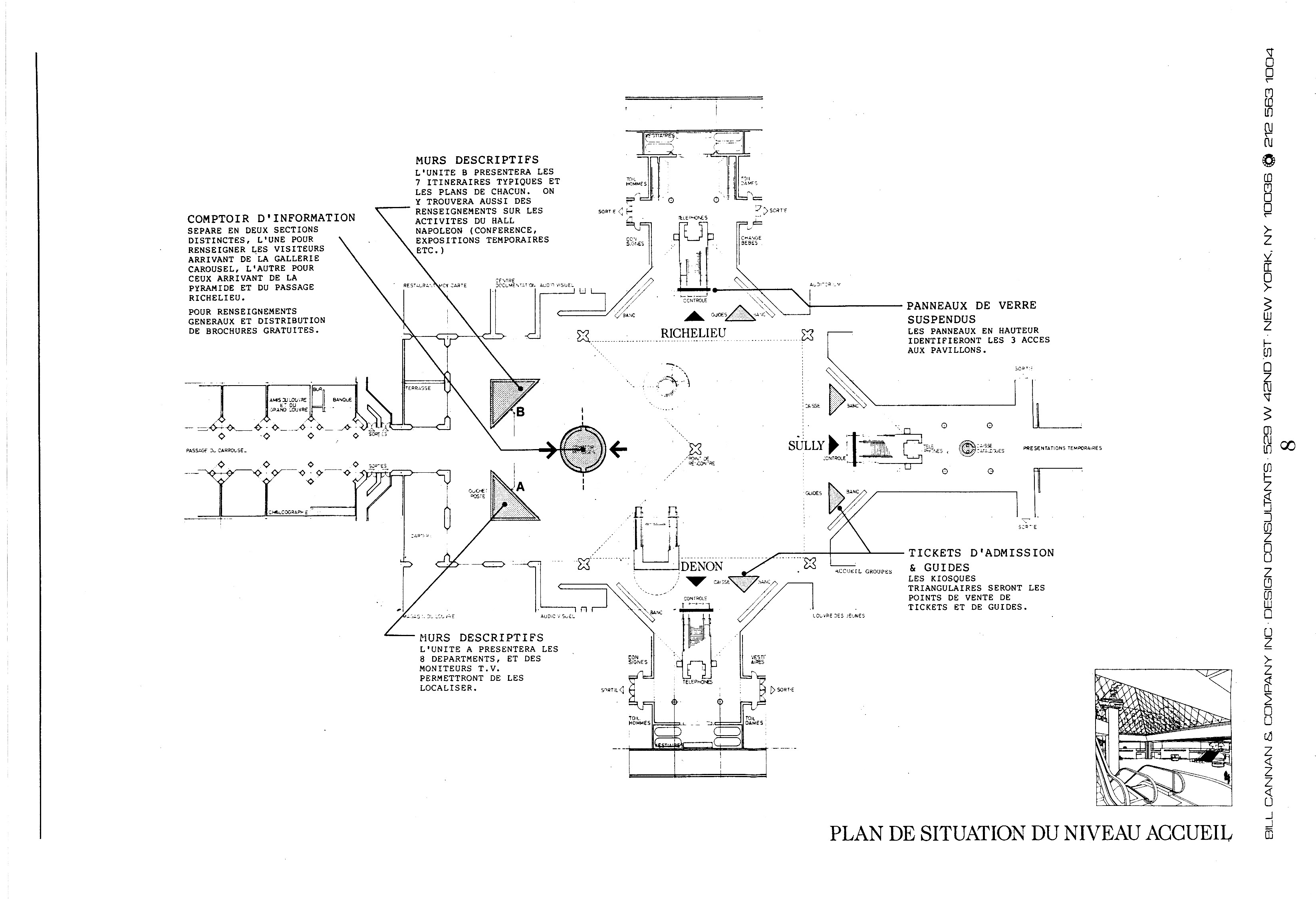 Louvre proposal sketch 9.