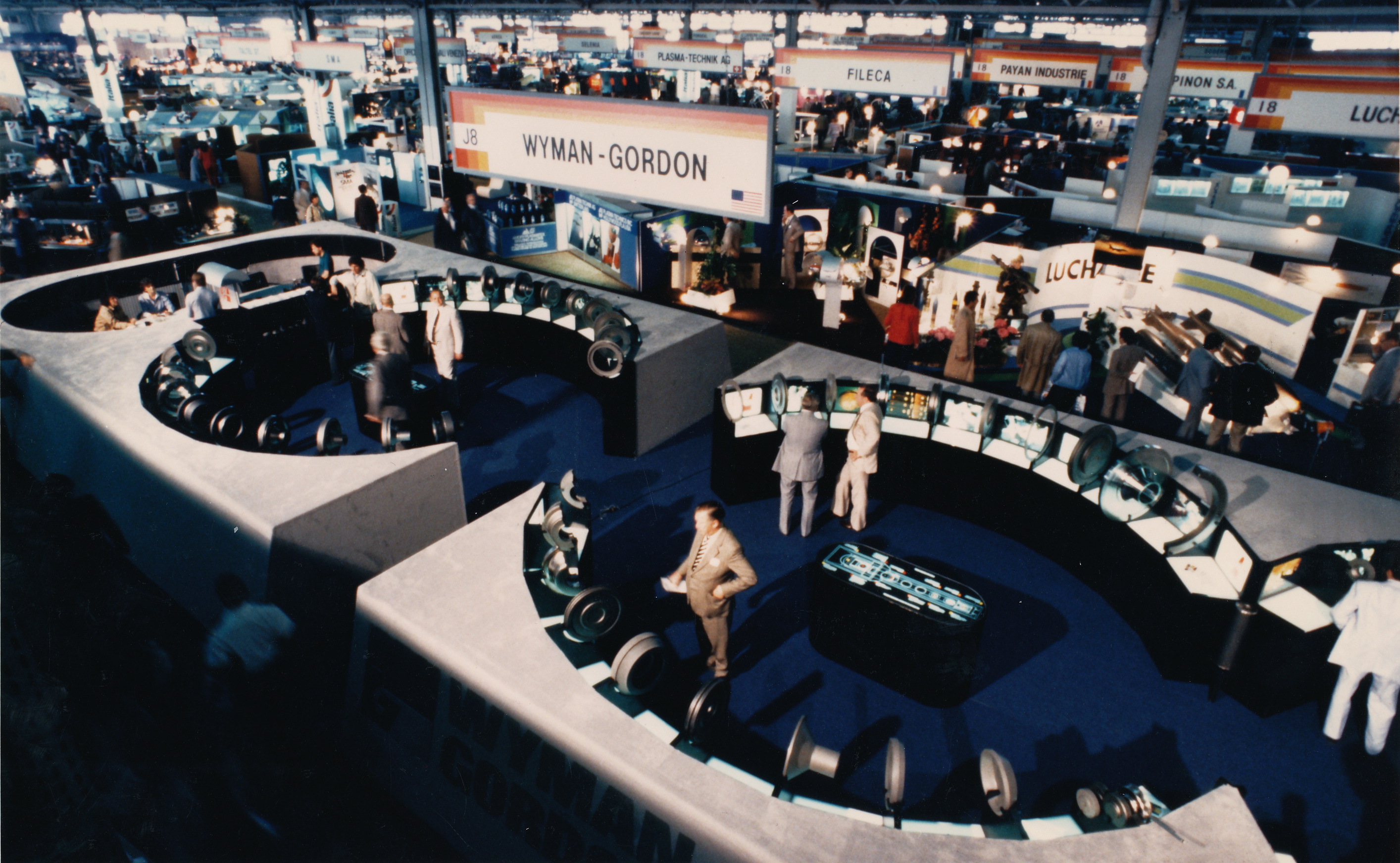 The view from above the exhibit, looking left.