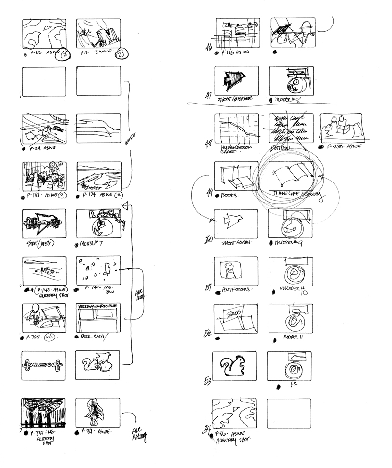 Storyboard for audio/visual presentation