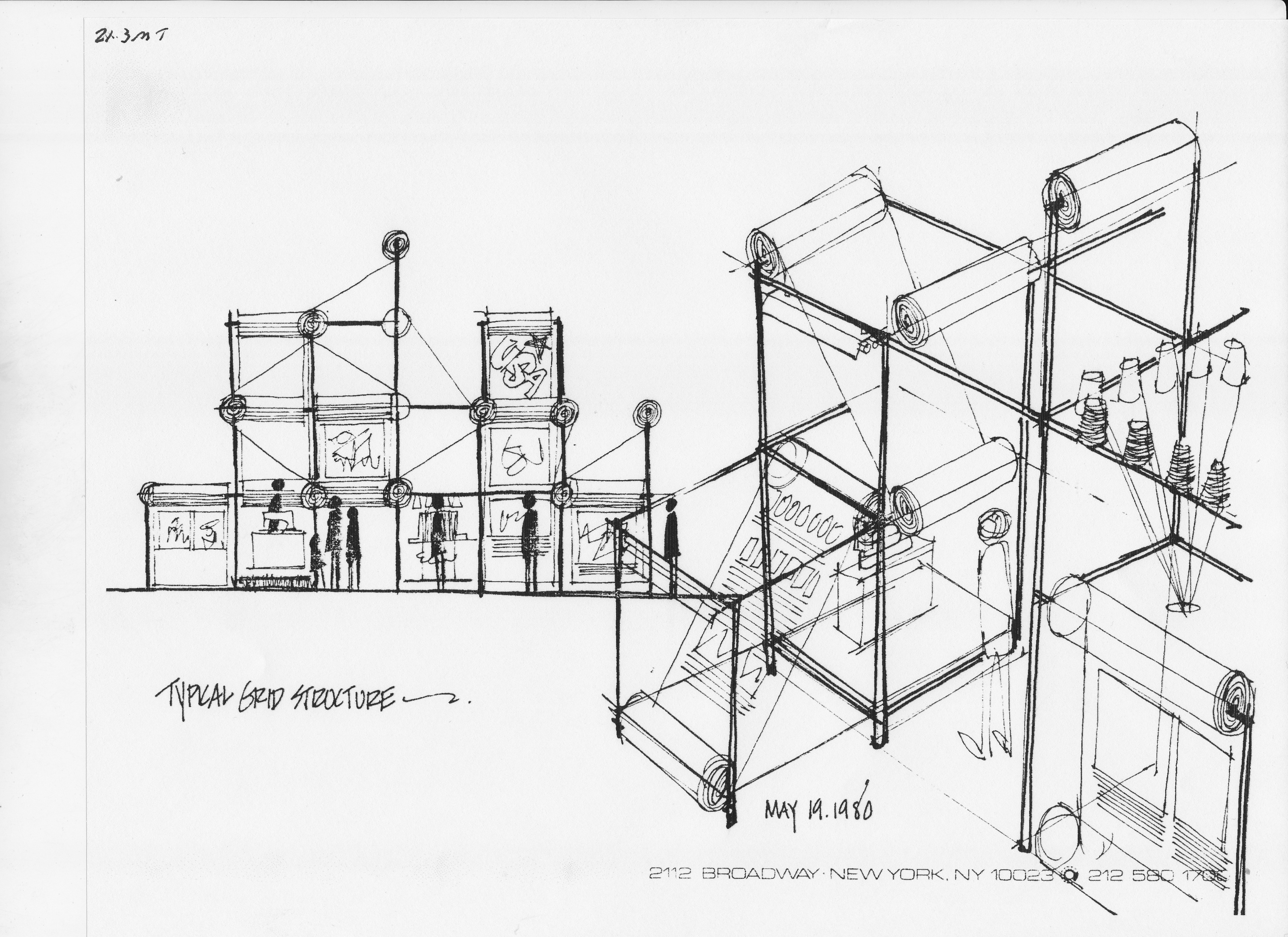 Exhibit concept sketch number 1