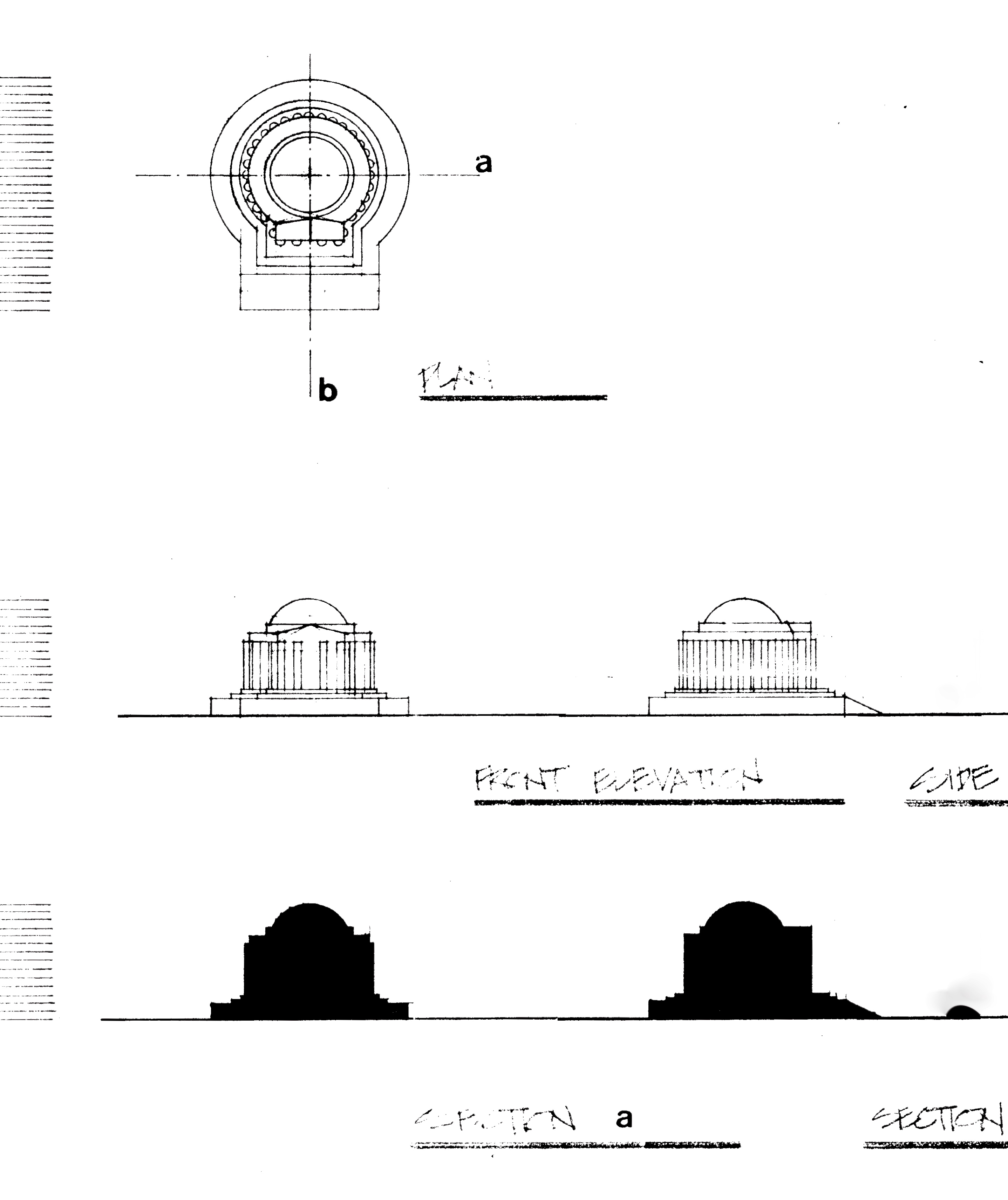 Jefferson Memorial drawing