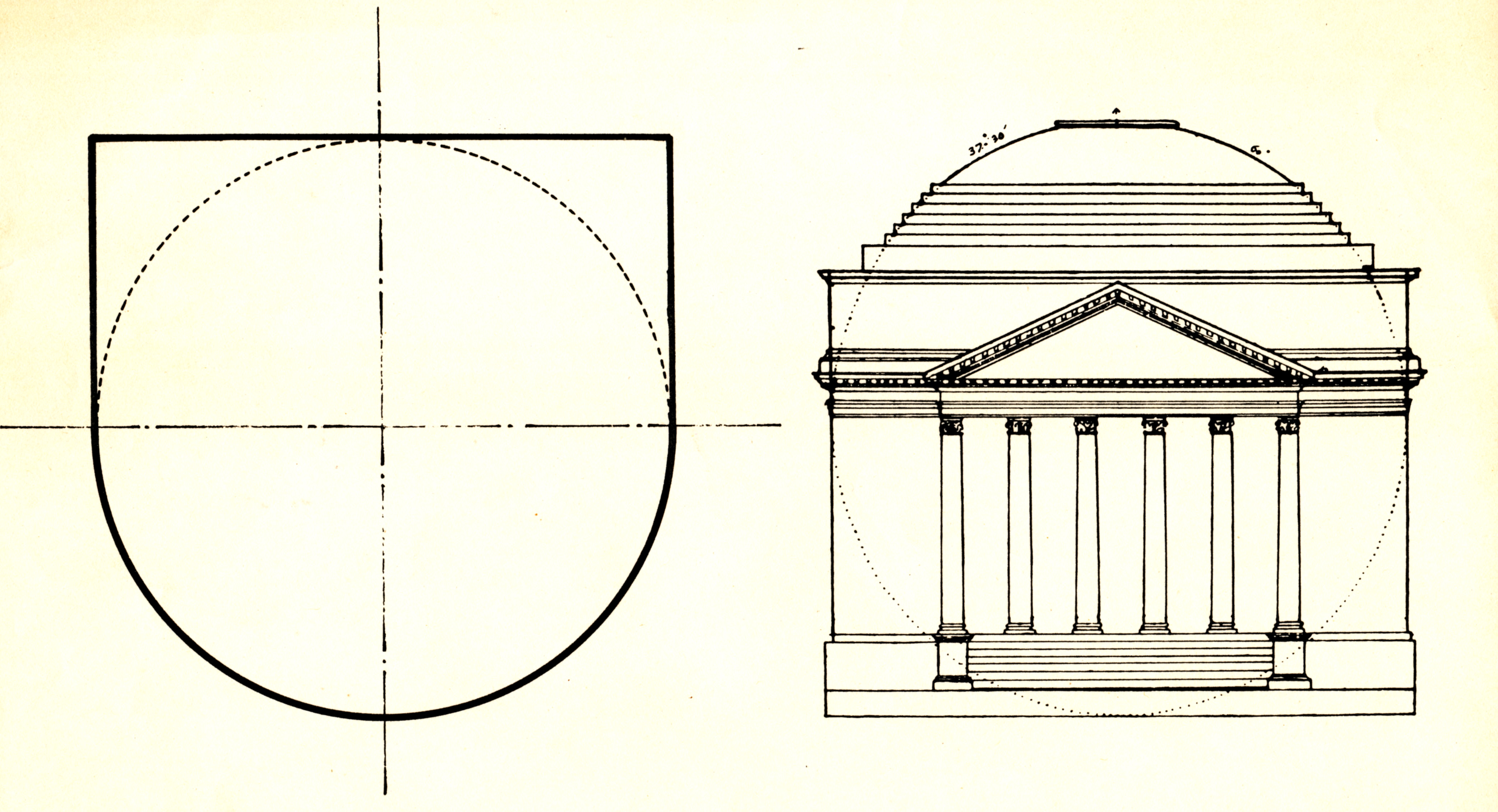 UVA rotunda drawing